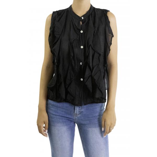 Camicia con volant 